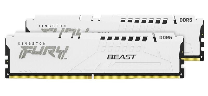 Оперативна пам'ять Kingston Fury Beast DDR5 2х16GB/6400 White (KF564C32BWEK2-32)