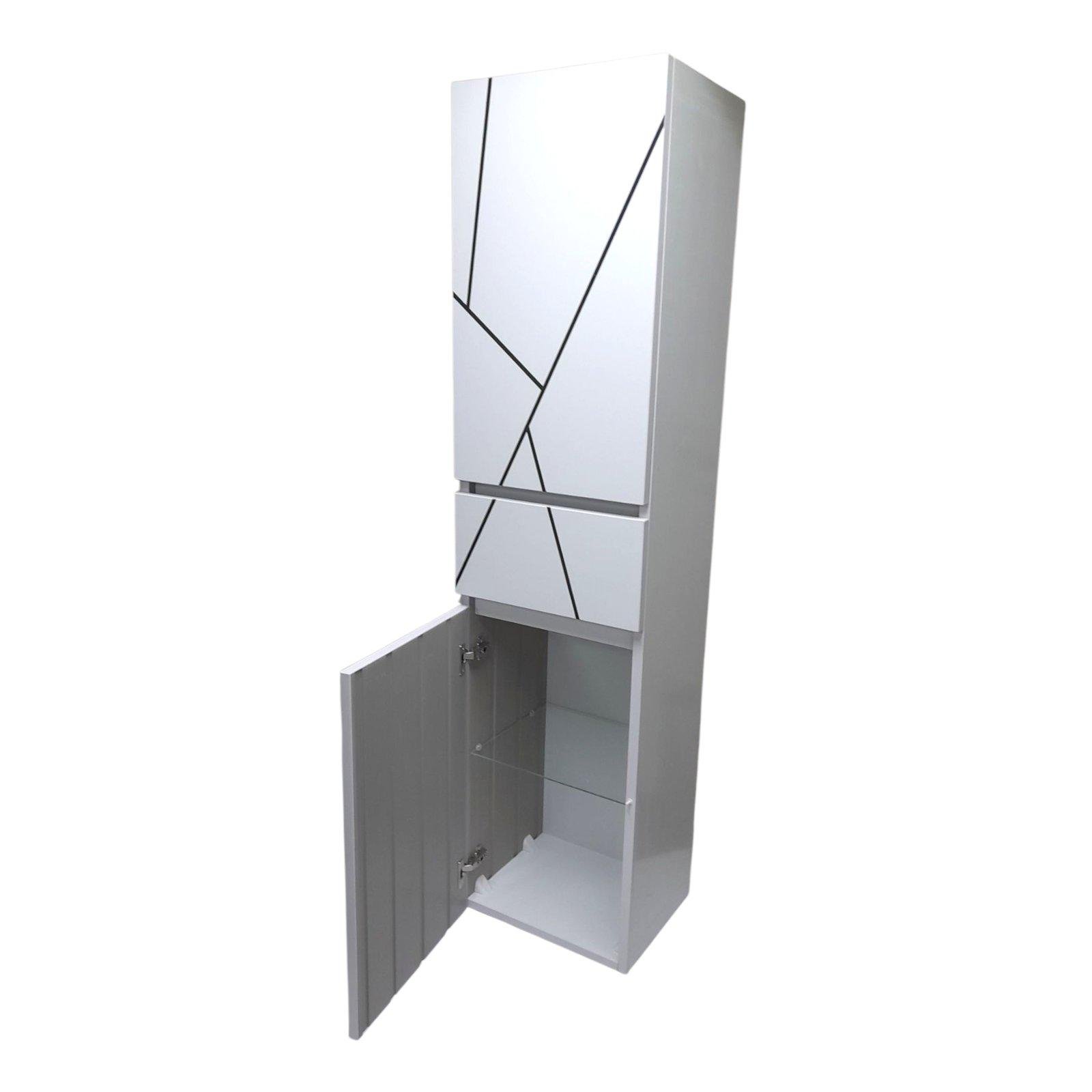 Шкаф-пенал для ванной комнаты подвесной The MIX пластиковый Chaos 30 см (2340) - фото 2 Шкаф-пенал для ванной комнаты подвесной The MIX пластиковый Chaos 30 см (2340) - фото 2