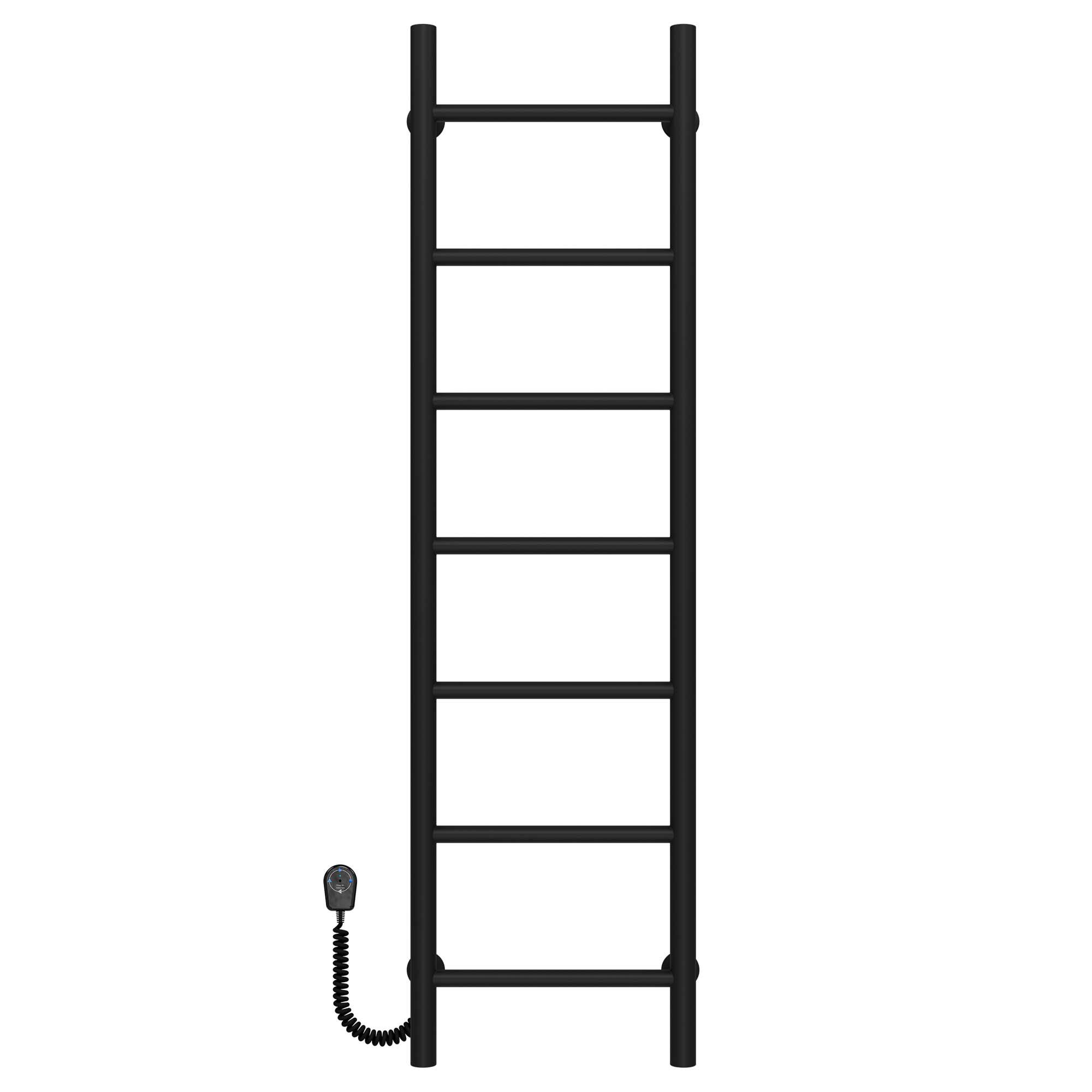 Полотенцесушитель электрический Deffi Орион П7 EF16 нержавеющая сталь 300х1200 мм Черный (C.OR.120.30.7.EBL5)