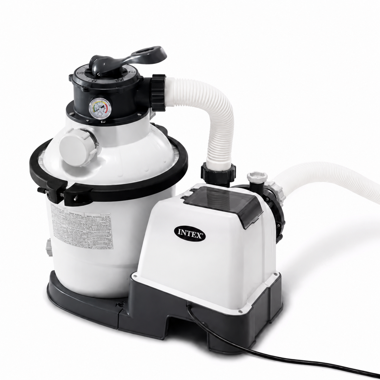 Фильтр-насос песочный Intex Krystal Clear 5700 л/ч 190W для бассейнов 1100–30000 л с загрузкой песка 12 кг и таймером (3122972938) Фильтр-насос песочный Intex Krystal Clear 5700 л/ч 190W для бассейнов 1100–30000 л с загрузкой песка 12 кг и таймером (3122972938)