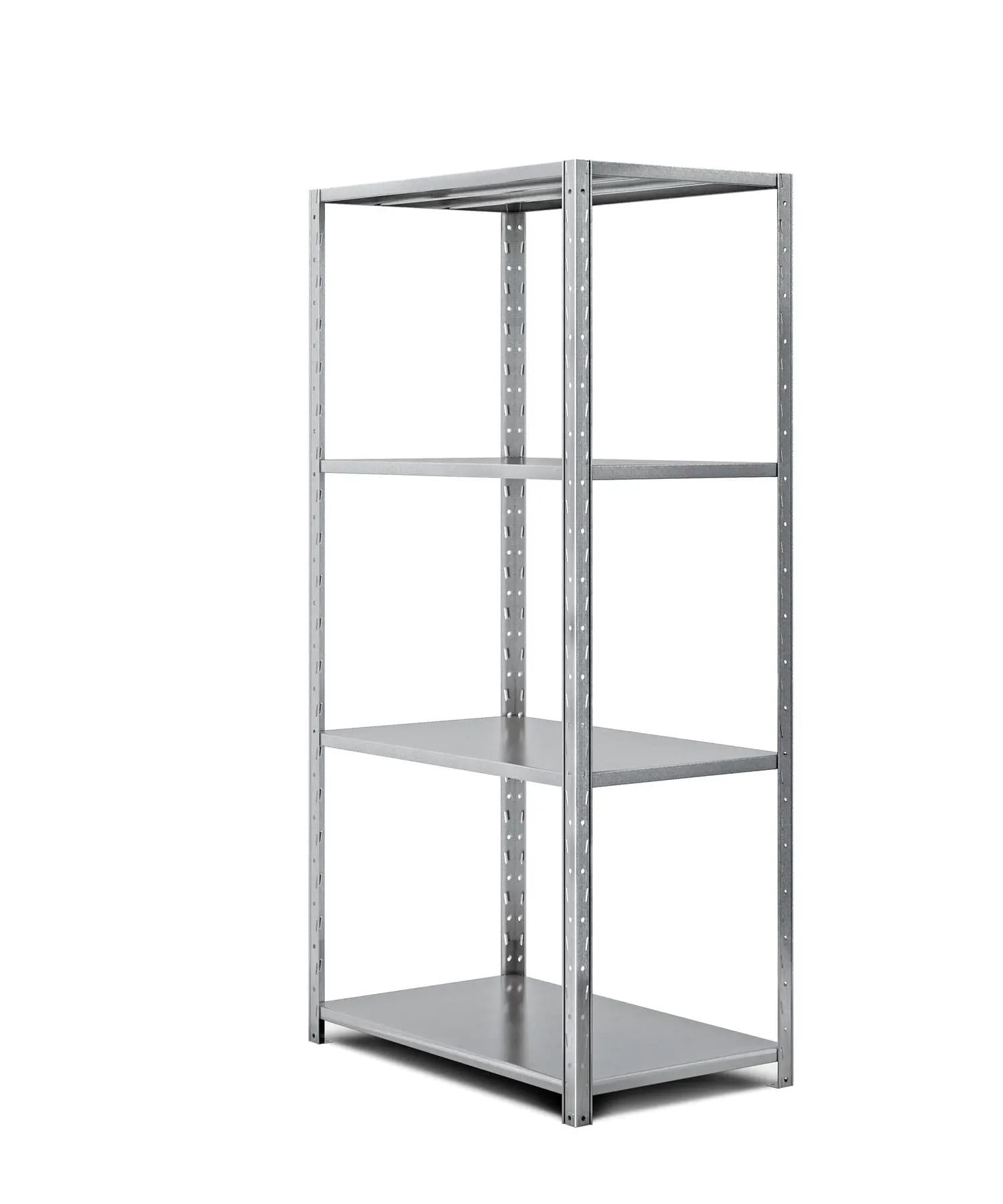 Стеллаж металлический ПРОФИ 200х100х80 см с оцинкованным покрытием на 4 полки из металла (366322)