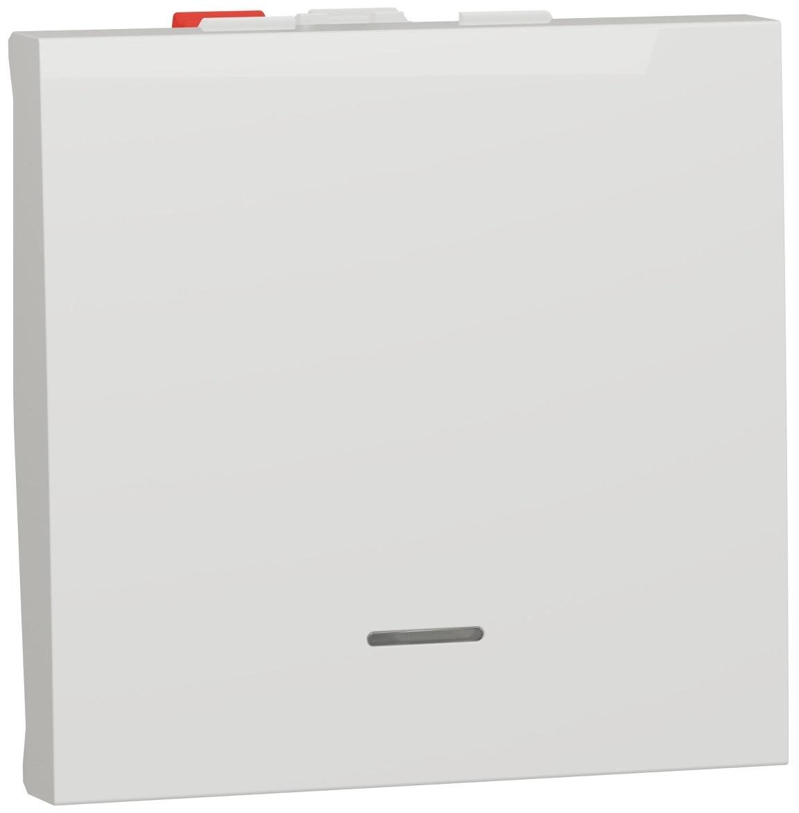 Выключатель проходной Schneider Electric Unica New одноклавишный с нейтралью 10 А 2 модуля ABS-UV Белый (NU320318S) Выключатель проходной Schneider Electric Unica New одноклавишный с нейтралью 10 А 2 модуля ABS-UV Белый (NU320318S)