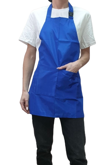 Фартук для персонала короткий универсальный р. 42-46 Синий (Plash-112sk)