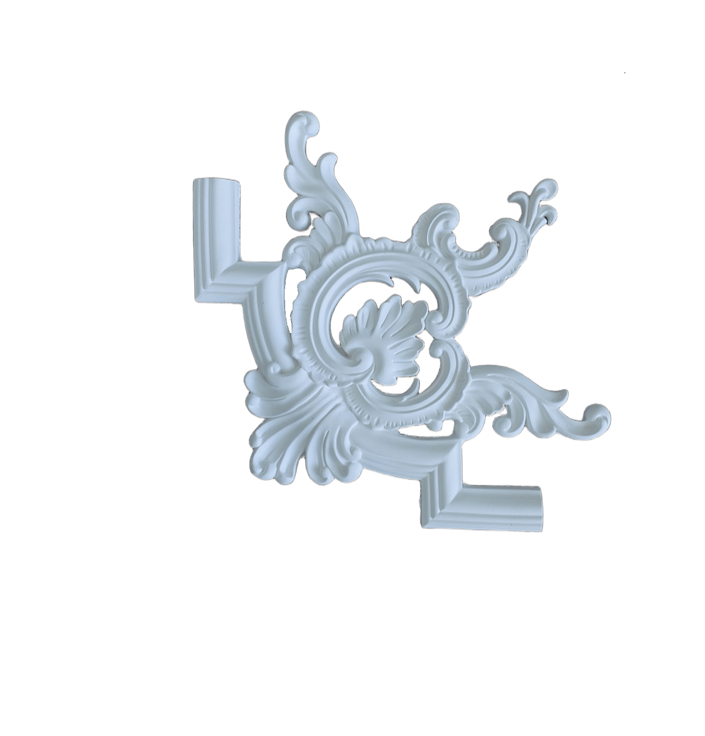 Комплект углов декоративных гипсовых с орнаментом 4 шт. (26258500)