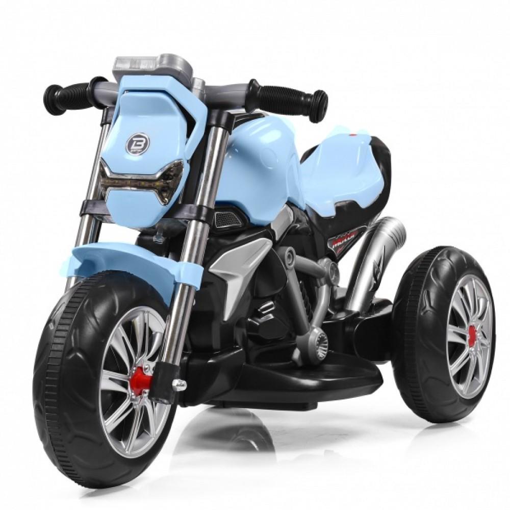 Детский электромотоцикл Bambi M-3639 светомузыка 80х49х37 см Синий (42300145)