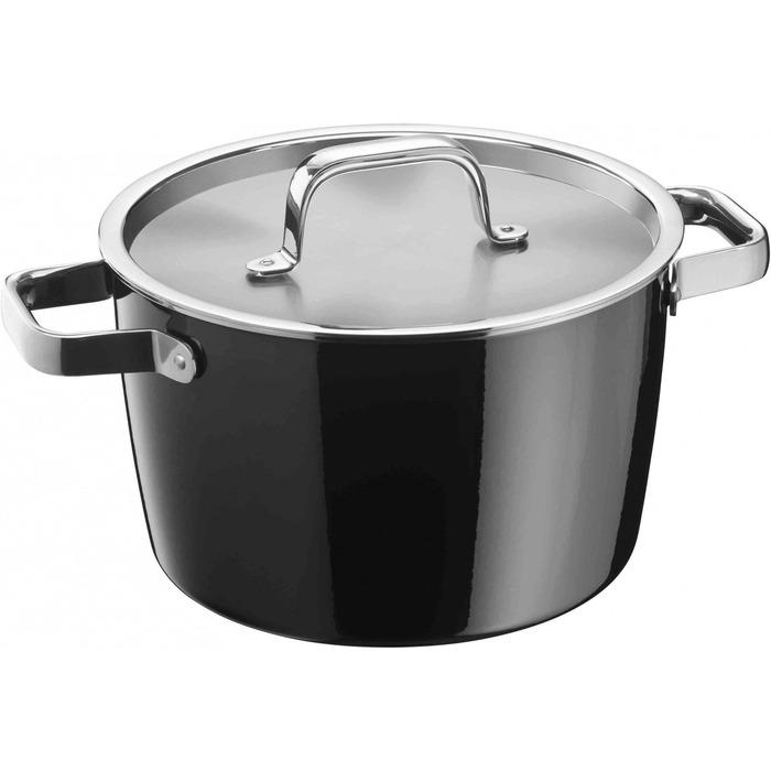 Кастрюля WMF Fusiontec Aromatic 22 см 4,7 л Черный