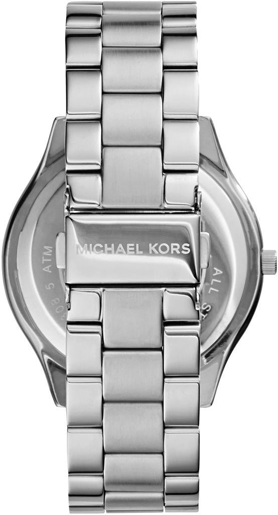 Наручний годинник Michael Kors Slim Runway MK3179 42 мм Silver (27773646) - фото 3 Наручний годинник Michael Kors Slim Runway MK3179 42 мм Silver (27773646) - фото 3