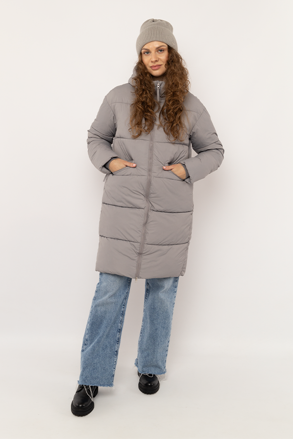 Куртка женская р. 48 Серый (SKT000918391) Куртка женская р. 48 Серый (SKT000918391)