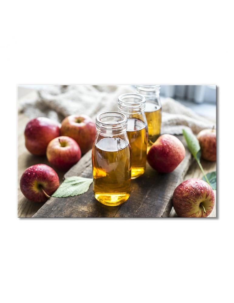 Картина модульная Свежевыдавленный яблочный сок 1 модуль 80x120 см (101517eda_i_napitki)