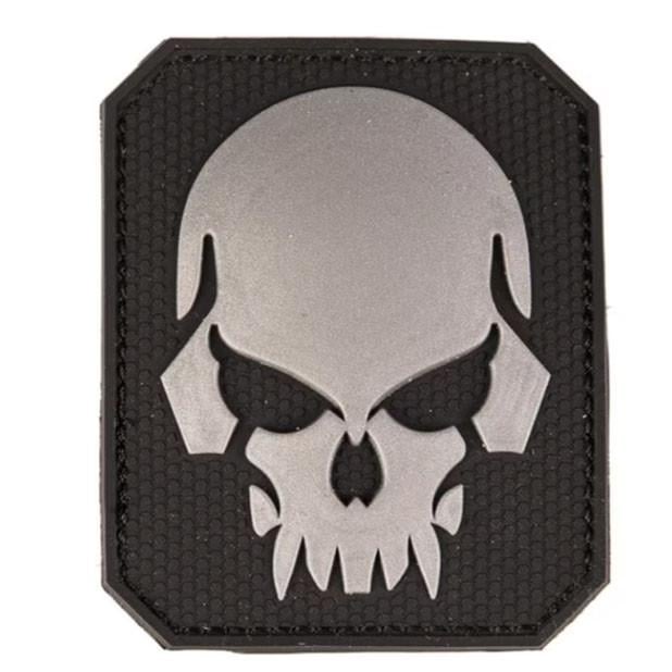 Нашивка Mil-Tec 3D Skull Black - фото 1