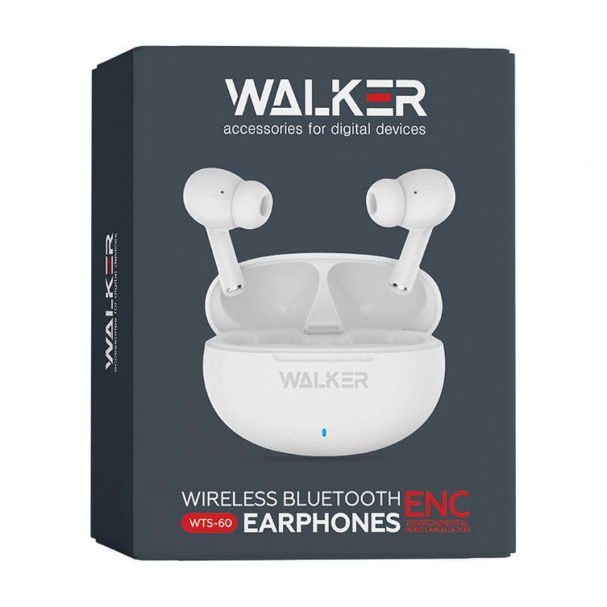 Наушники Bluetooth WALKER WTS-60 ENC White - фото 12