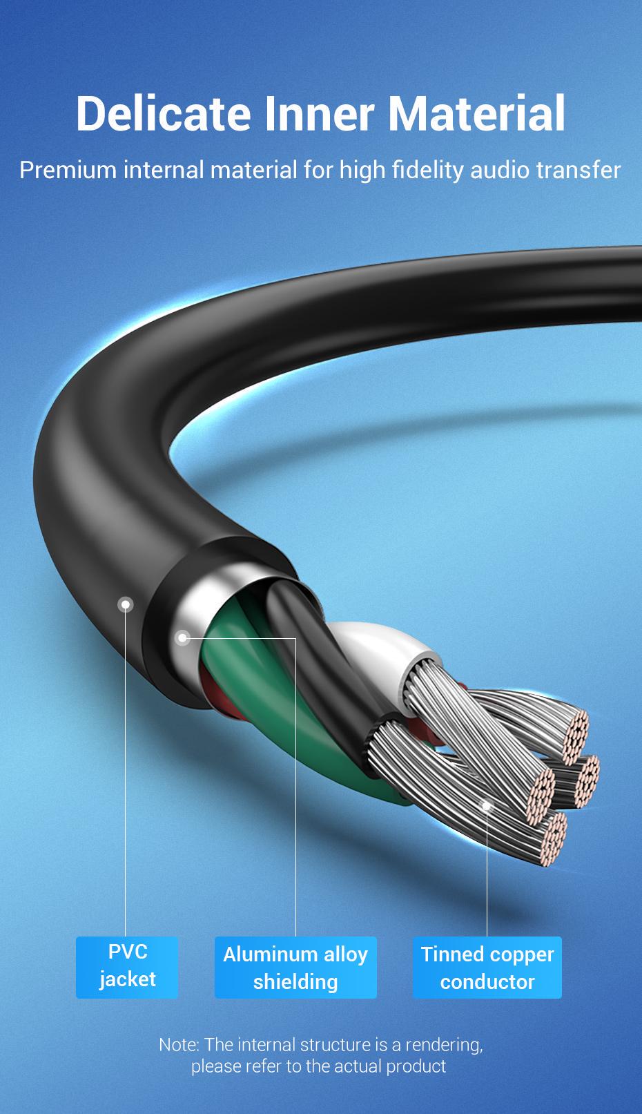 Зовнішня звукова карта Vention USB Два порти 3,5 мм шумозаглушення Plug&Play Сумісна з Windows Mac Linux 1 м Чорний (CDYBF) - фото 11 Зовнішня звукова карта Vention USB Два порти 3,5 мм шумозаглушення Plug&Play Сумісна з Windows Mac Linux 1 м Чорний (CDYBF) - фото 11