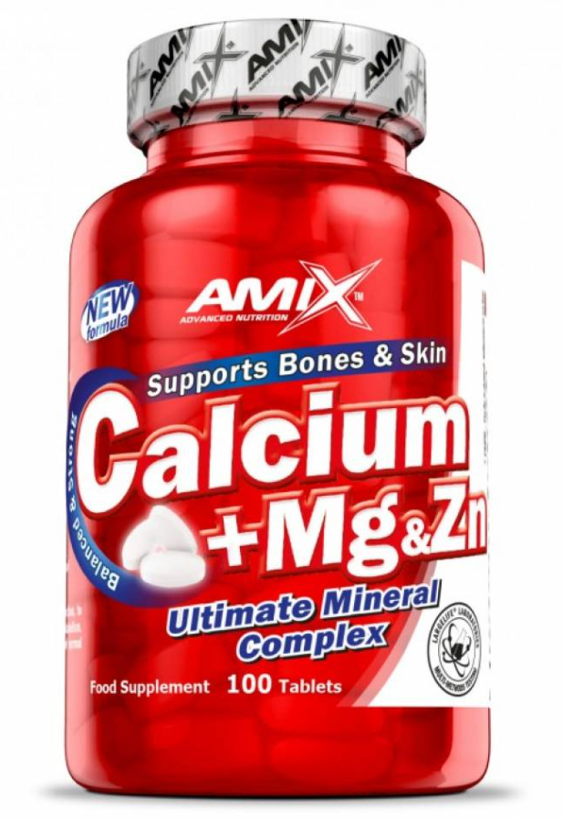 Кальций Магний Цинк Amix Calcium Mg Zn 100 таблеток