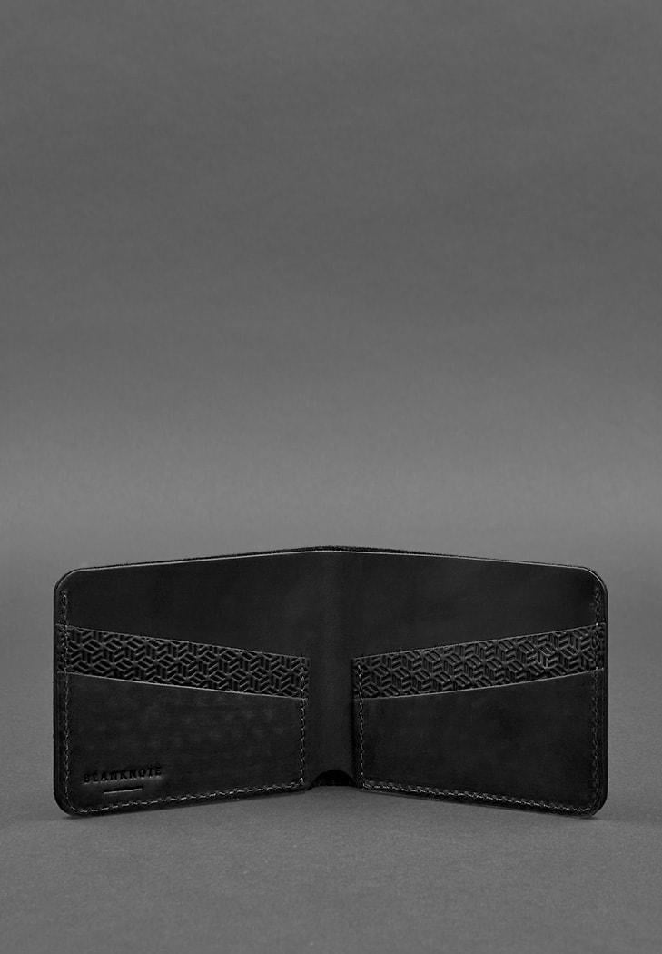 Портмоне мужское кожаное 4.1 4 кармана Карбон Черный (A-026204) - фото 2 Портмоне мужское кожаное 4.1 4 кармана Карбон Черный (A-026204) - фото 2