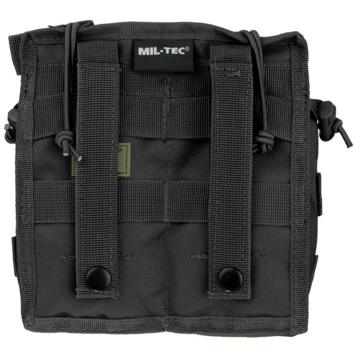 Сумка-подсумок Mil-Tec Open Top Magazine Pouch для 2-х магазинов 180х70х185 мм Black - фото 2