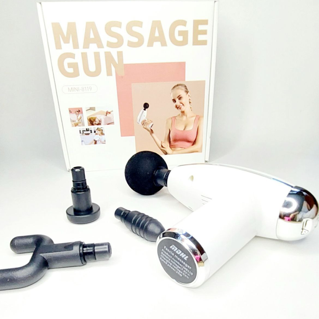 Массажер для тела и мышц перкуссионный MDHL MINI-8119 ручной Белый - фото 5 Массажер для тела и мышц перкуссионный MDHL MINI-8119 ручной Белый - фото 5