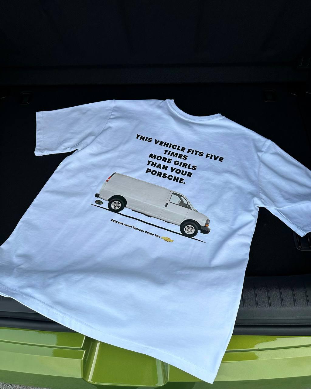 Футболка MEAN LTD 2018 Chevy Express cargo van Этот автомобиль fit five times more girls than your XL Белый Porsche (MLD0018285) - фото 7 Футболка MEAN LTD 2018 Chevy Express cargo van Этот автомобиль fit five times more girls than your XL Белый Porsche (MLD0018285) - фото 7
