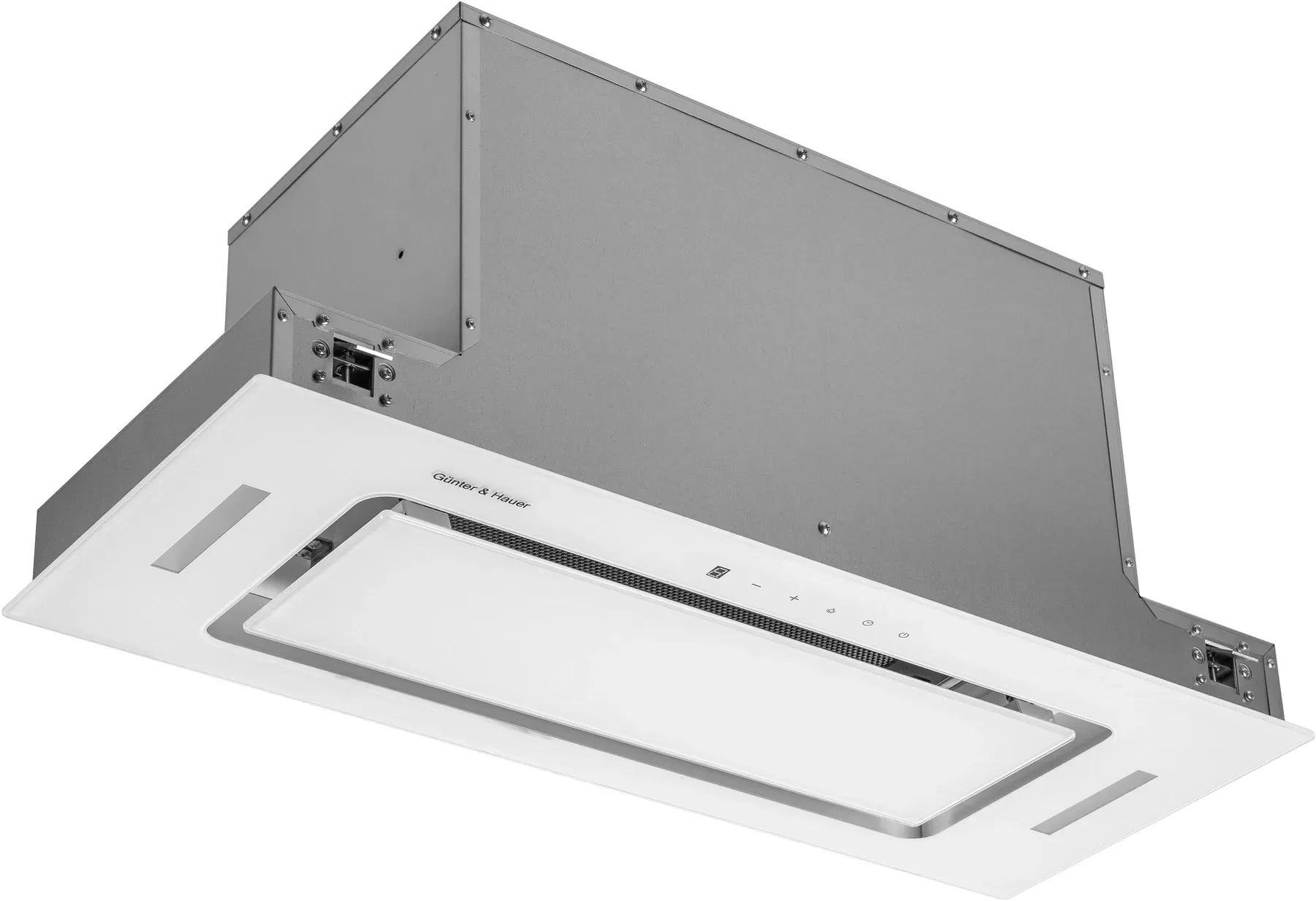 Вытяжка встроенная для кухни Gunter&Hauer ATALA 1090 GLW с сенсорным управлением Белый