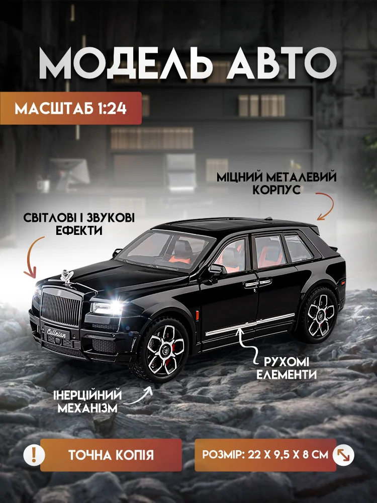 Модель автомобиля Rolls Royce Cullinan (AN00693) - фото 2