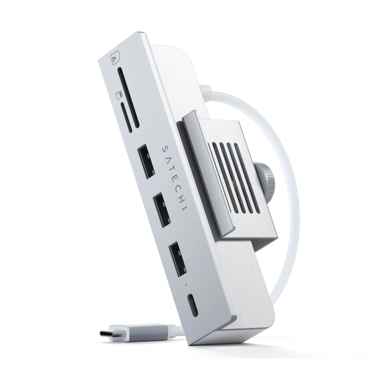 Хаб - адаптер Satechi USB-C Clamp Hub for 24" iMac, Silver (ST-UCICHS)