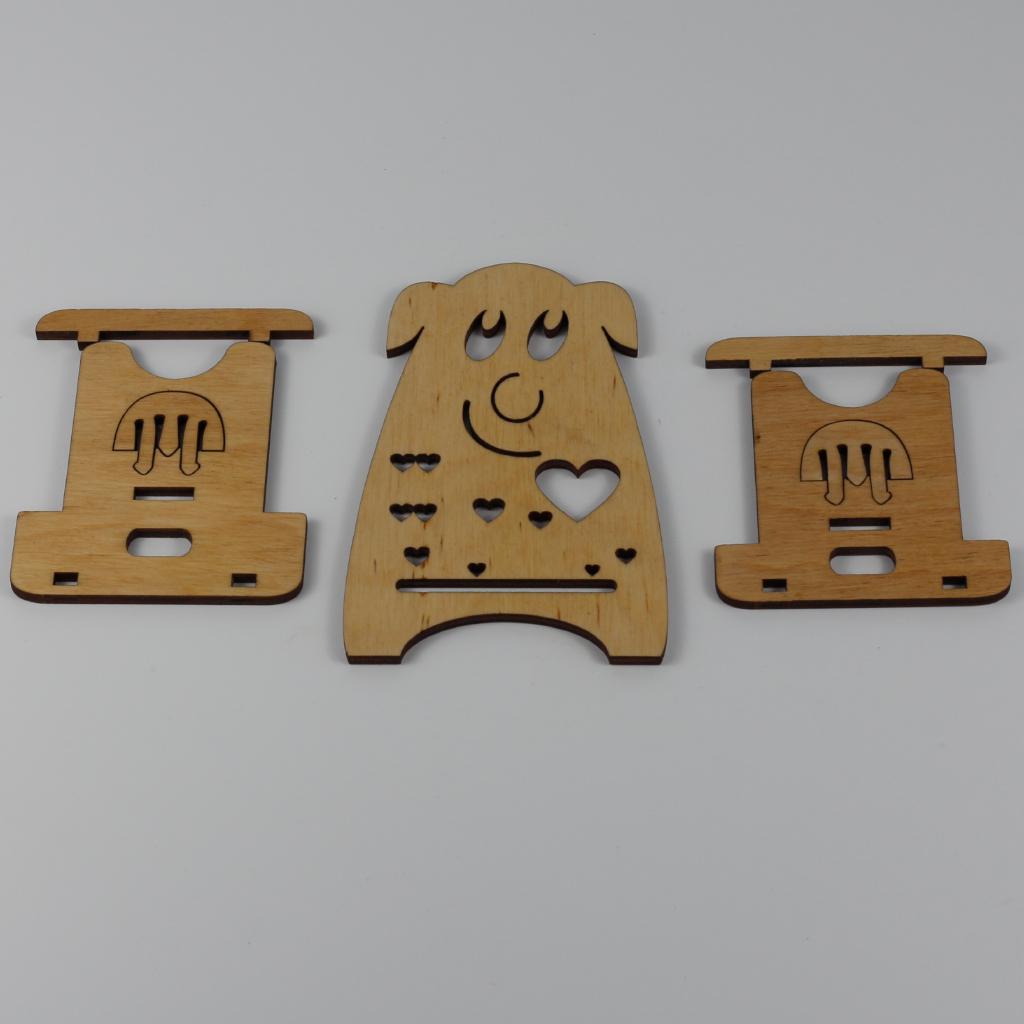 Підставка-тримач для телефону з дерева 10 (03020027) - фото 3 Підставка-тримач для телефону з дерева 10 (03020027) - фото 3