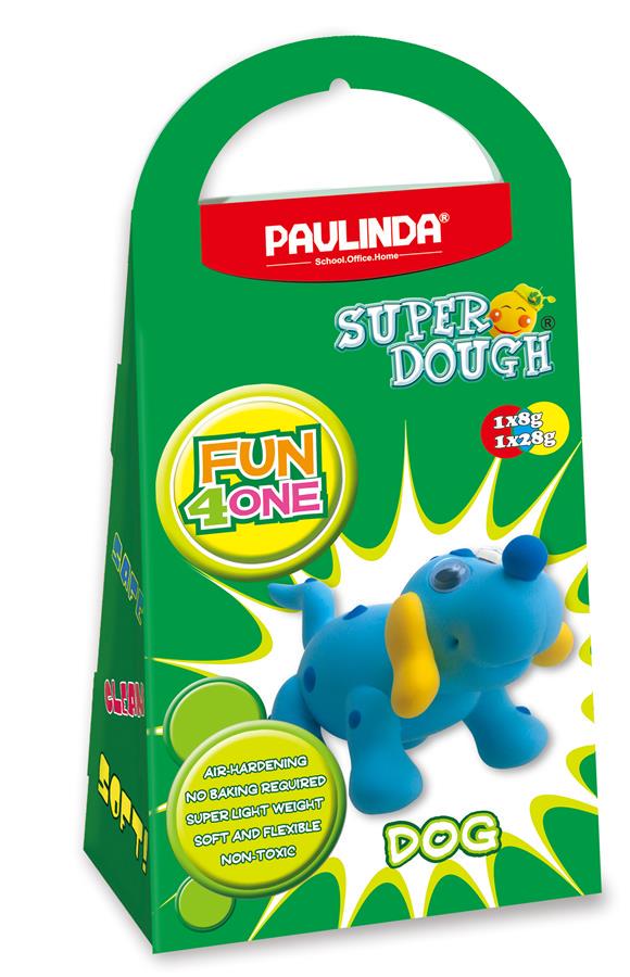 Маса для ліплення Paulinda Super Dough Fun4one Пес з рухомими очима (PL-1562)