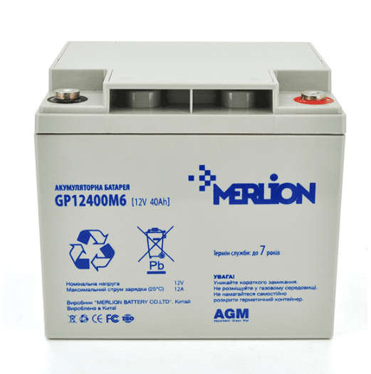Аккумуляторная батарея Merlion AGM GP-12400M6 12V 40Ah