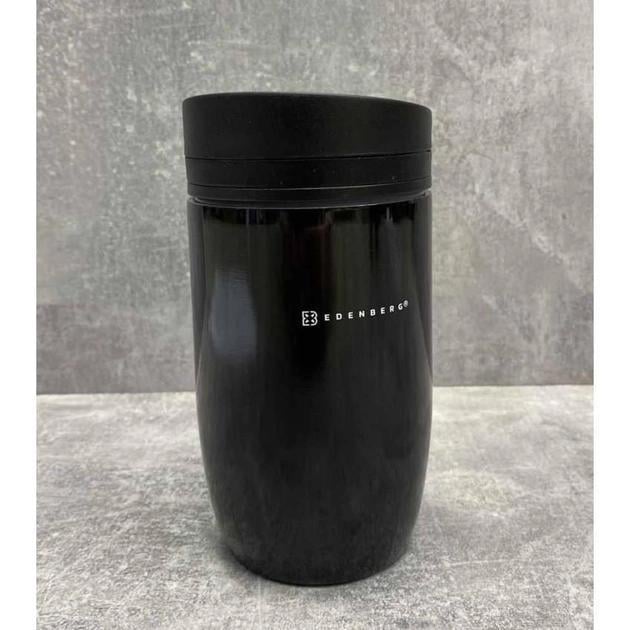 Термокухоль вакуумний 330 мл Edenberg EB-641 330 мл Чорний - фото 1 Термокухоль вакуумний 330 мл Edenberg EB-641 330 мл Чорний - фото 1