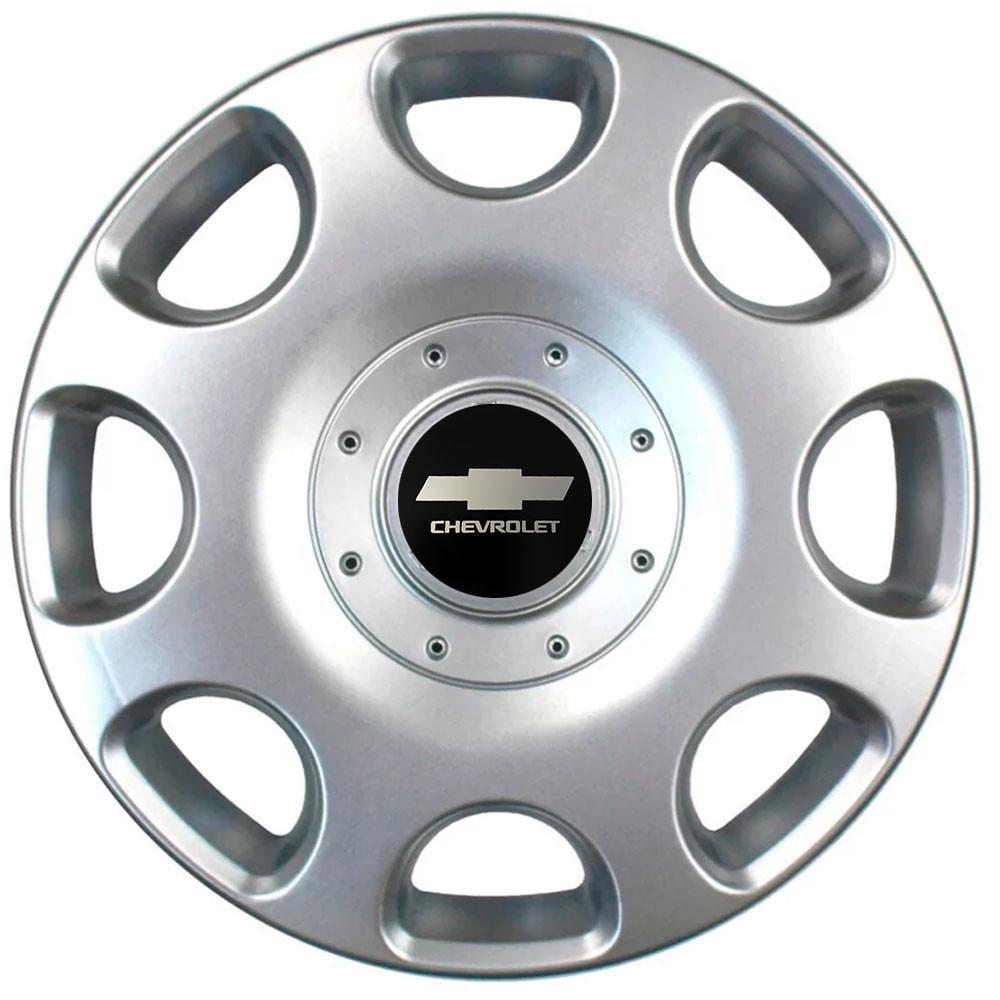 Колпаки SJS 208 с логотипом Chevrolet 4 шт. R14 Серебряный (2654556619)