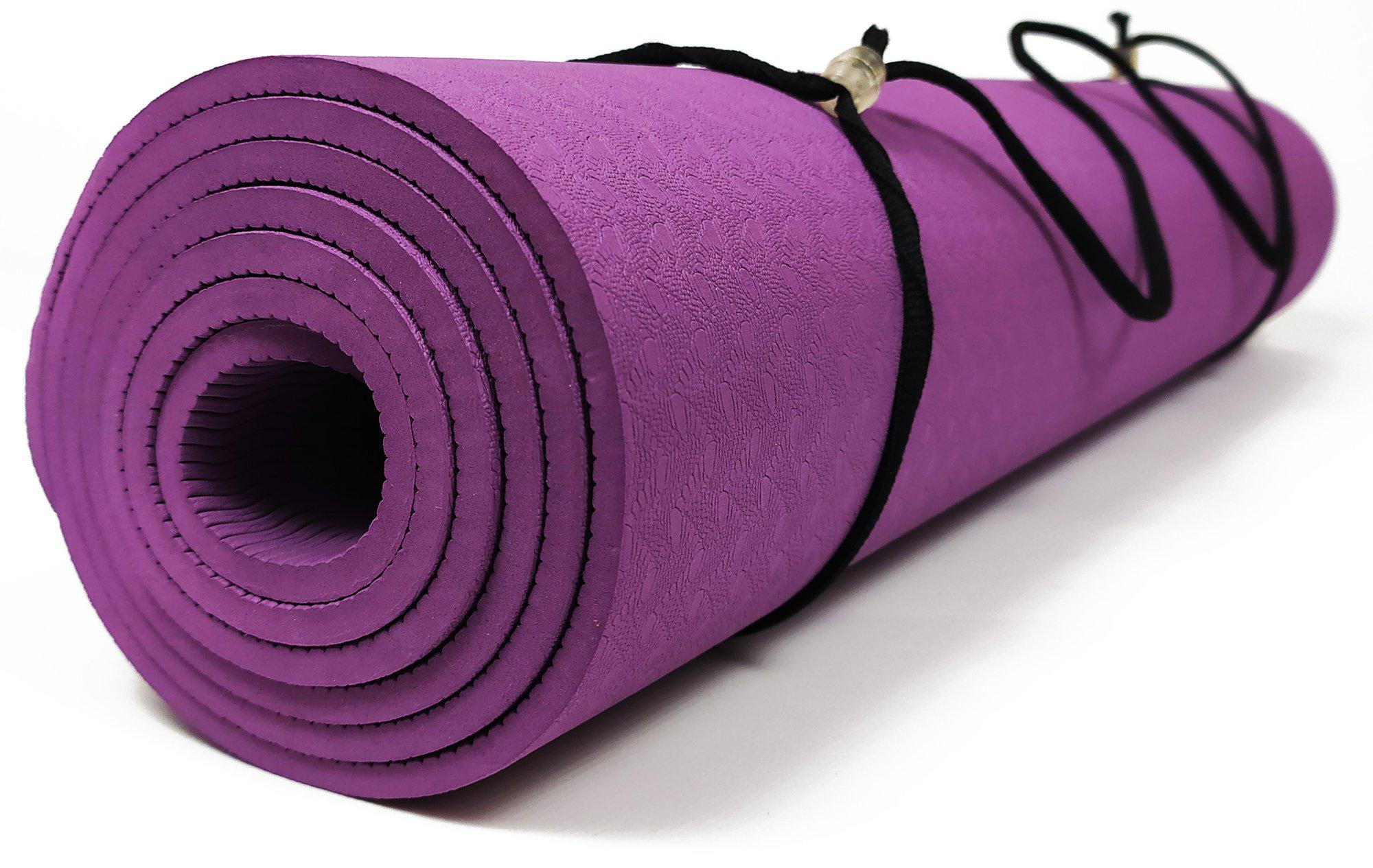 Коврик для йоги TPE EasyFit ECO-Friendly 6 мм однослойный Фиолетовый