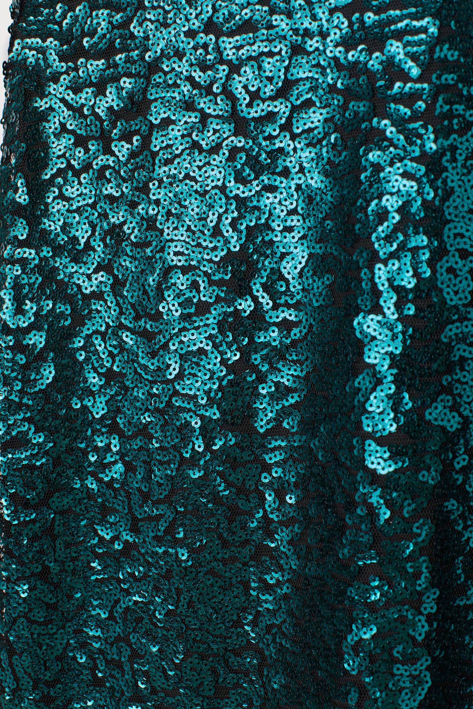 Юбка с пайетками XS блестки Изумрудно-зеленый (6407358RP7) - фото 2