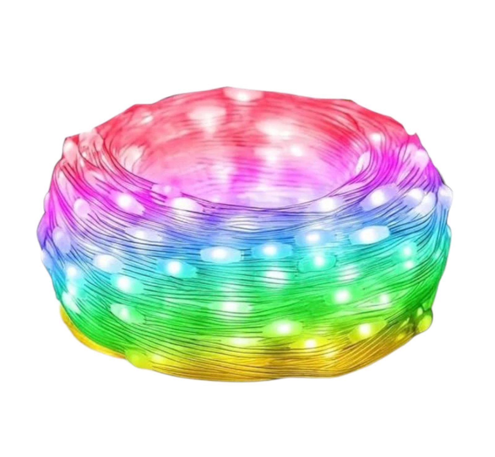 Гирлянда светодиодная Melofo 10 м/100 светодиодов RGB (2812968988)