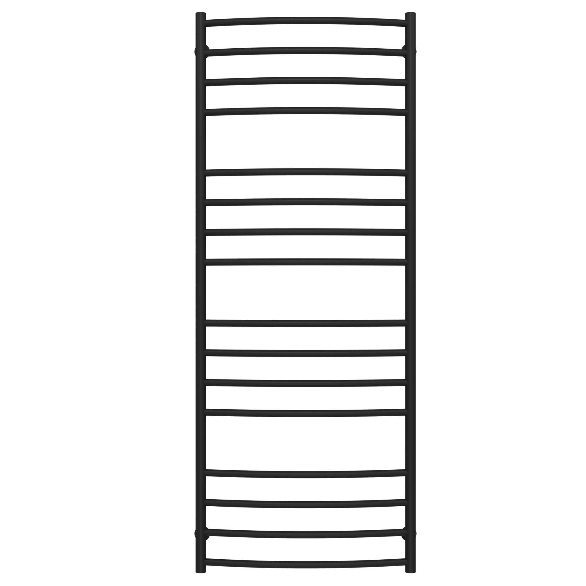 Полотенцесушитель водяной Deffi Классик Элит П16 нижнее подключение нержавеющая сталь 600х1600 мм Черный (C.KE.160.60.16.B.A)