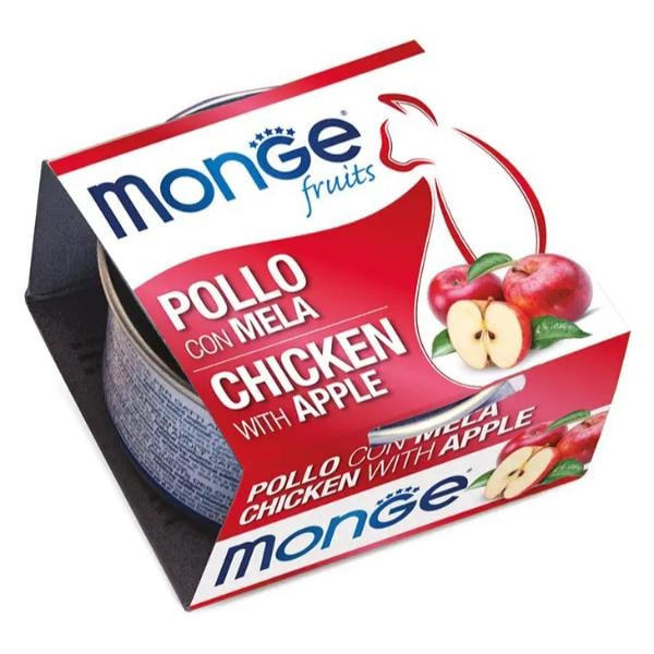Корм для кошек влажный Monge Cat Wet курица с яблоком 80 г (000025709)