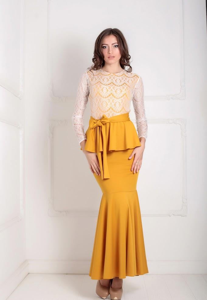 Платье женское Podium Adelis 20933-MUSTARD XXL Горчичный
