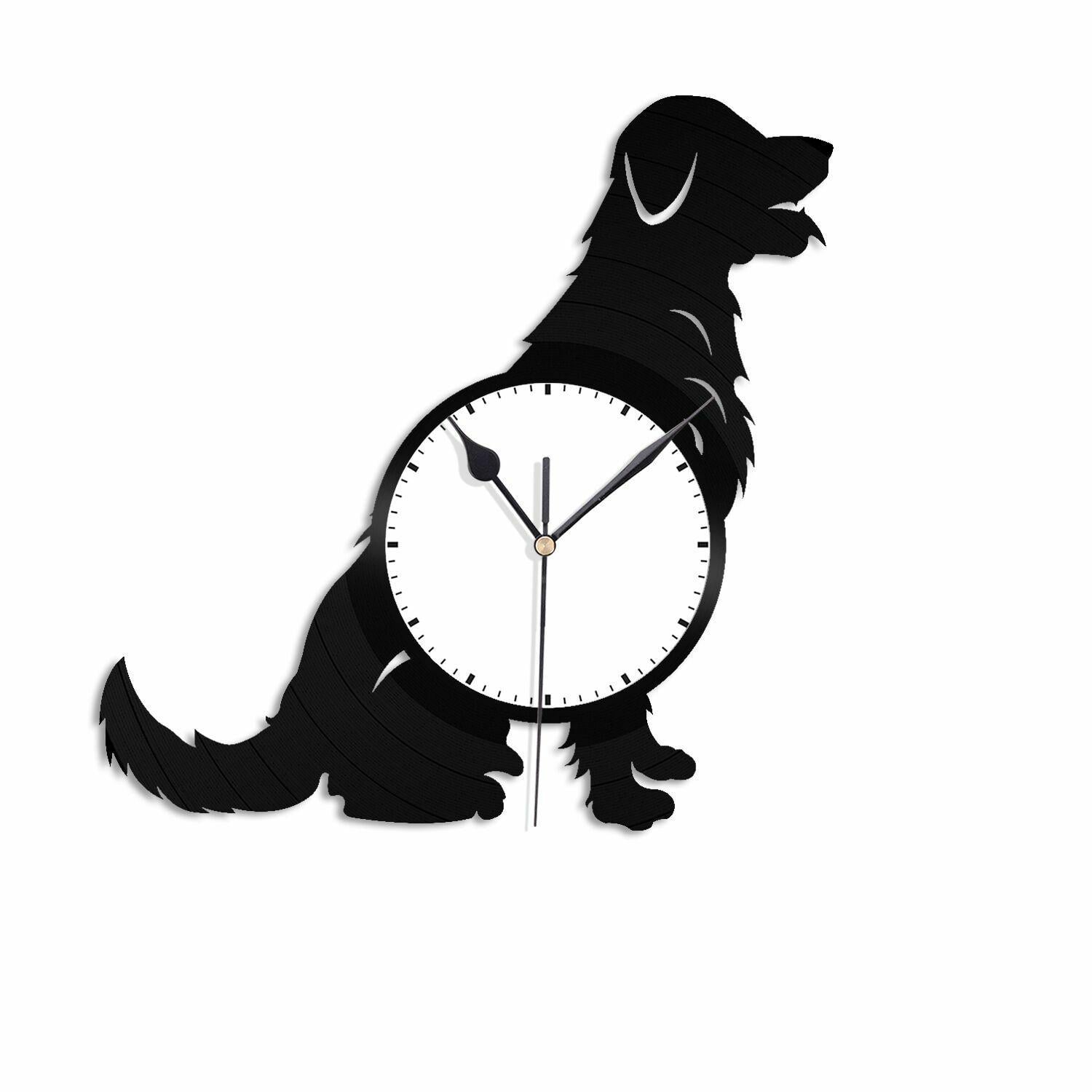 Часы настенные Золотой ретривер 1906 из виниловой пластинки