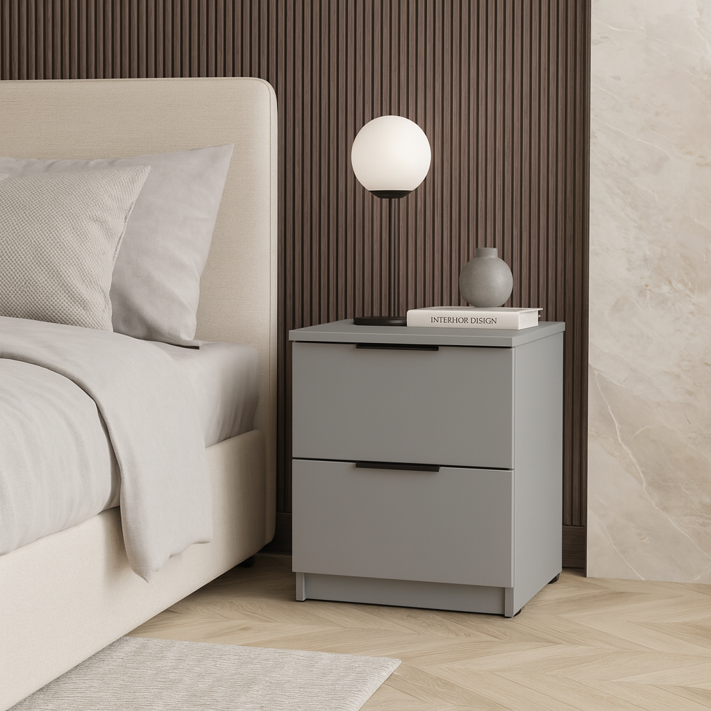 Тумба приліжкова ТП3 SENAM 480х400х400 мм ДСП Сіра Мишка - фото 1