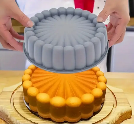 Форма силиконовая для торта Charlotte круглая для чизкейка шоколадного торта мафинов (UA-567) - фото 4