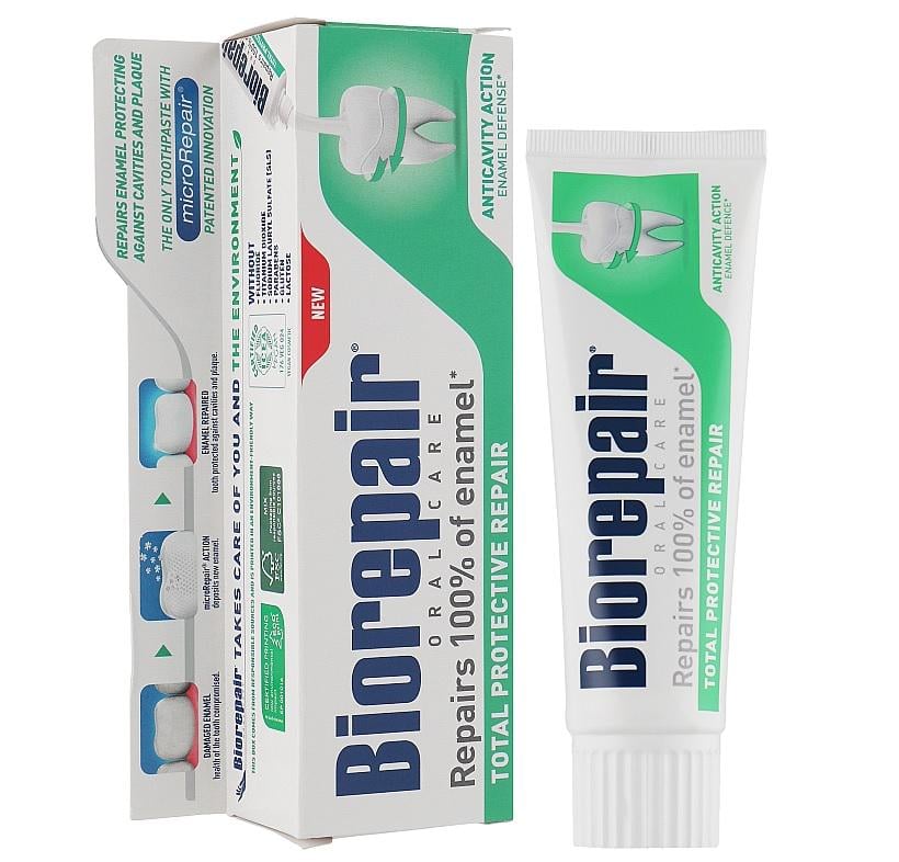 Зубная паста Абсолютная защита и восстановление Oralcare Total Protective Repair Biorepair 75 мл (8017331048429)