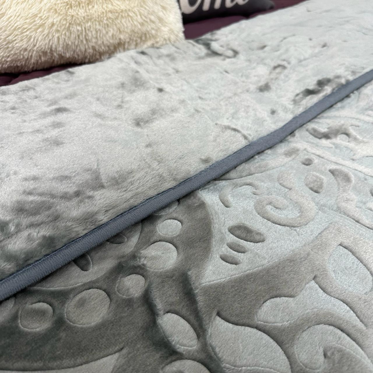 Покривало на ліжко акрилове 200x230 см Графітовий (P-акрил-11) - фото 6