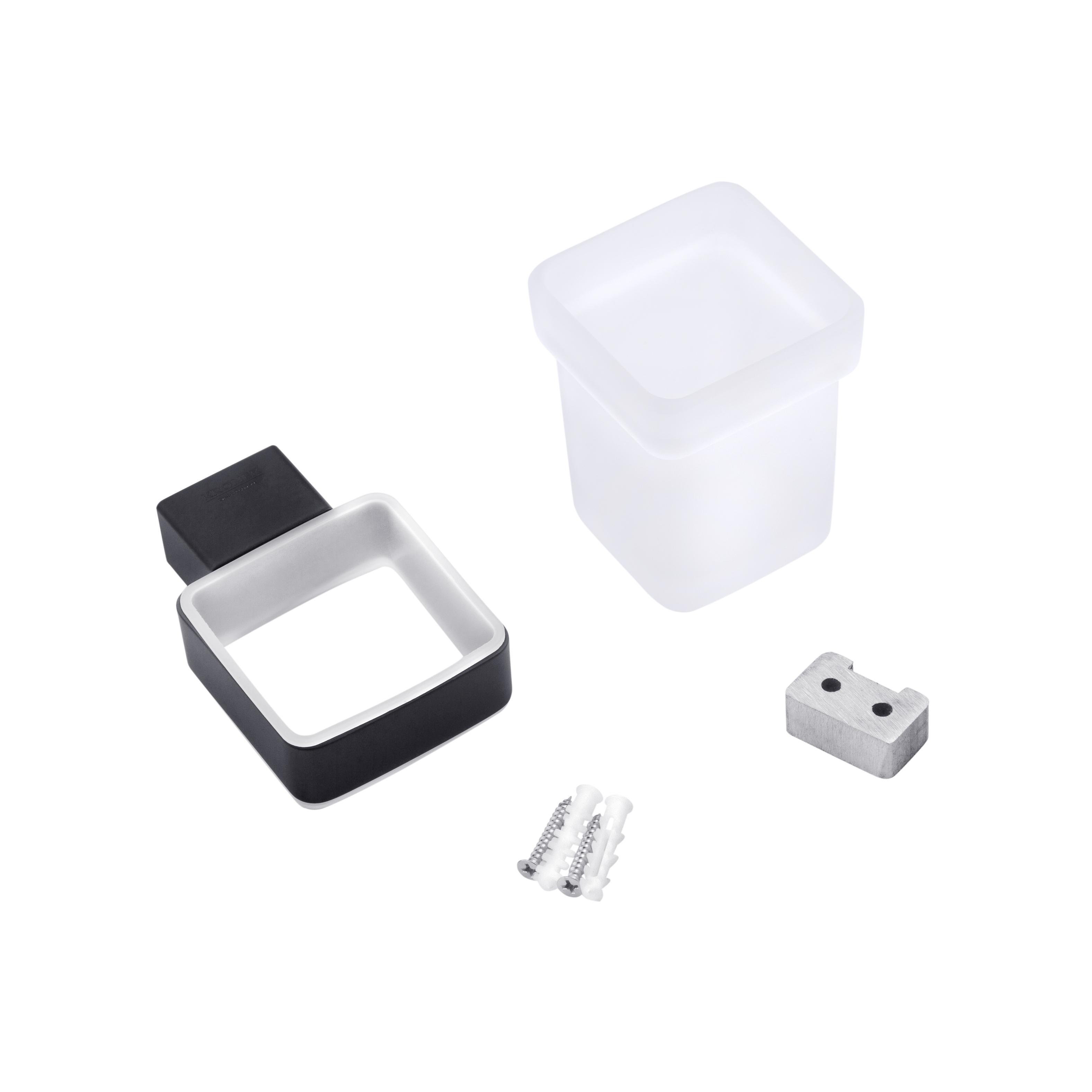 Держатель-стакан для зубных щеток Kroner KRP Edelstahl Kubus SCH3906 (20651942) - фото 3 Держатель-стакан для зубных щеток Kroner KRP Edelstahl Kubus SCH3906 (20651942) - фото 3