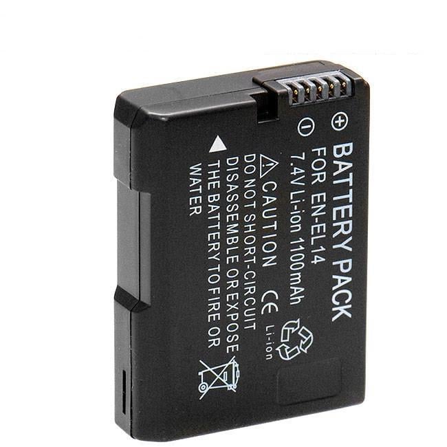 Аккумулятор для камер Nikon D3100 D3200 D3300 D5100 D5200 D5300 D5500 EN-EL14 EN-EL14a 1100 ma - фото 1