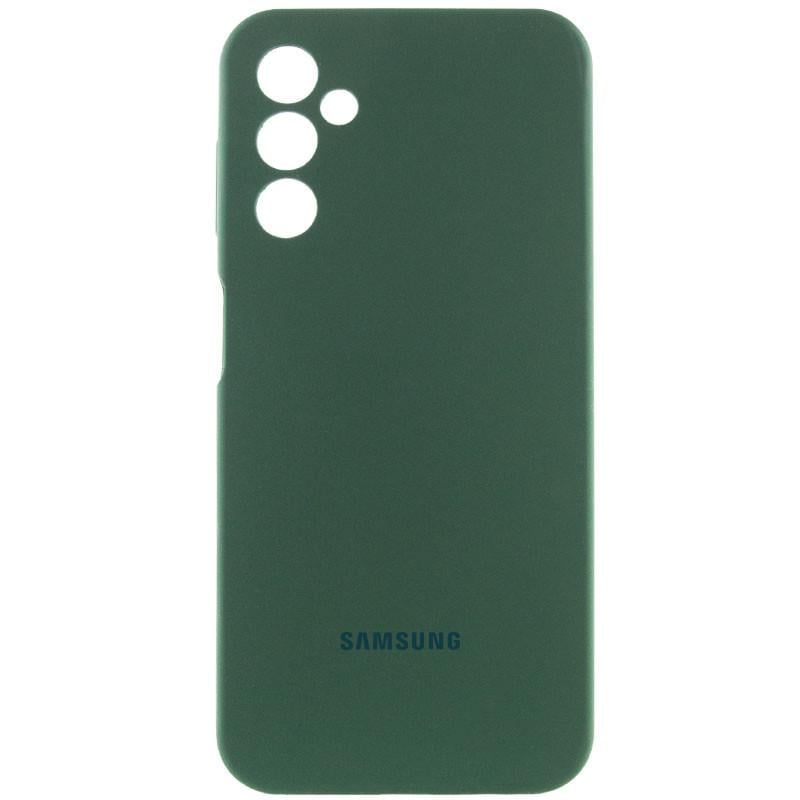 Противоударный Чехол Silicone Cover Lakshmi Full Camera (AAA) with Logo для Samsung Galaxy A15 4G/5G / M15 5G Зеленый/Cyprus Green