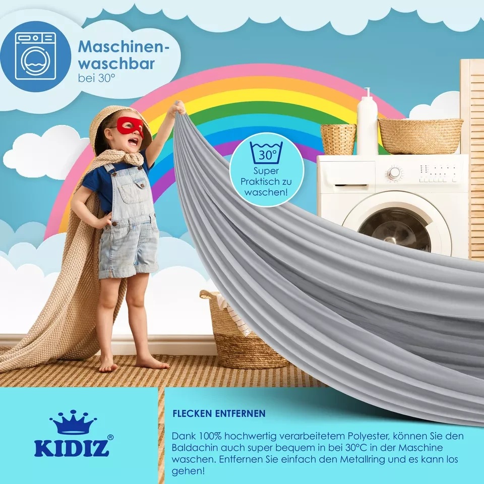 Балдахин полиэстер KIDIZ 270 см Серый (4255598301343-copy) - фото 4