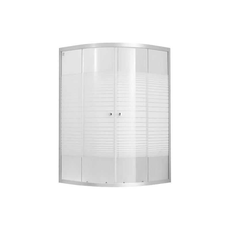 Дверь стеклянная Lidz WIEŻA SC80x80.MID.L Linie с рисунком (FRRS00049010)
