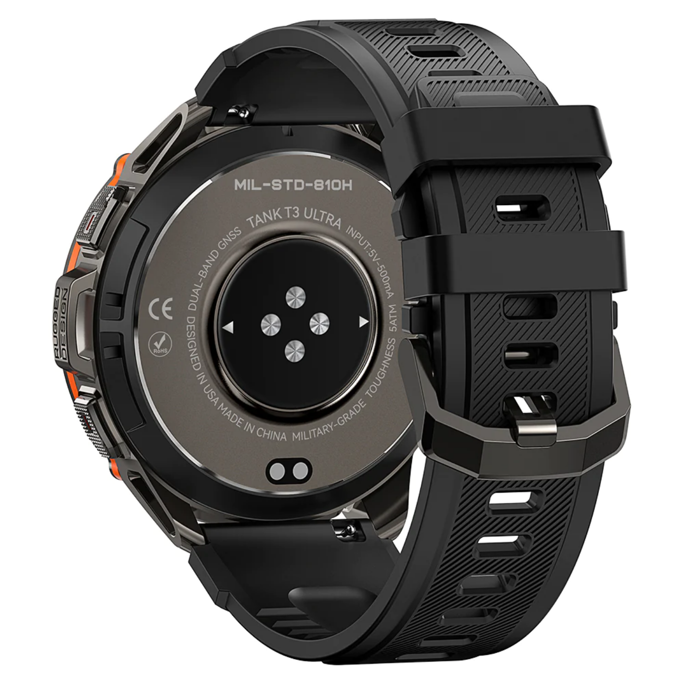 Смарт-годинник тактичний Kospet Tank T3 Ultra Black — фото 5