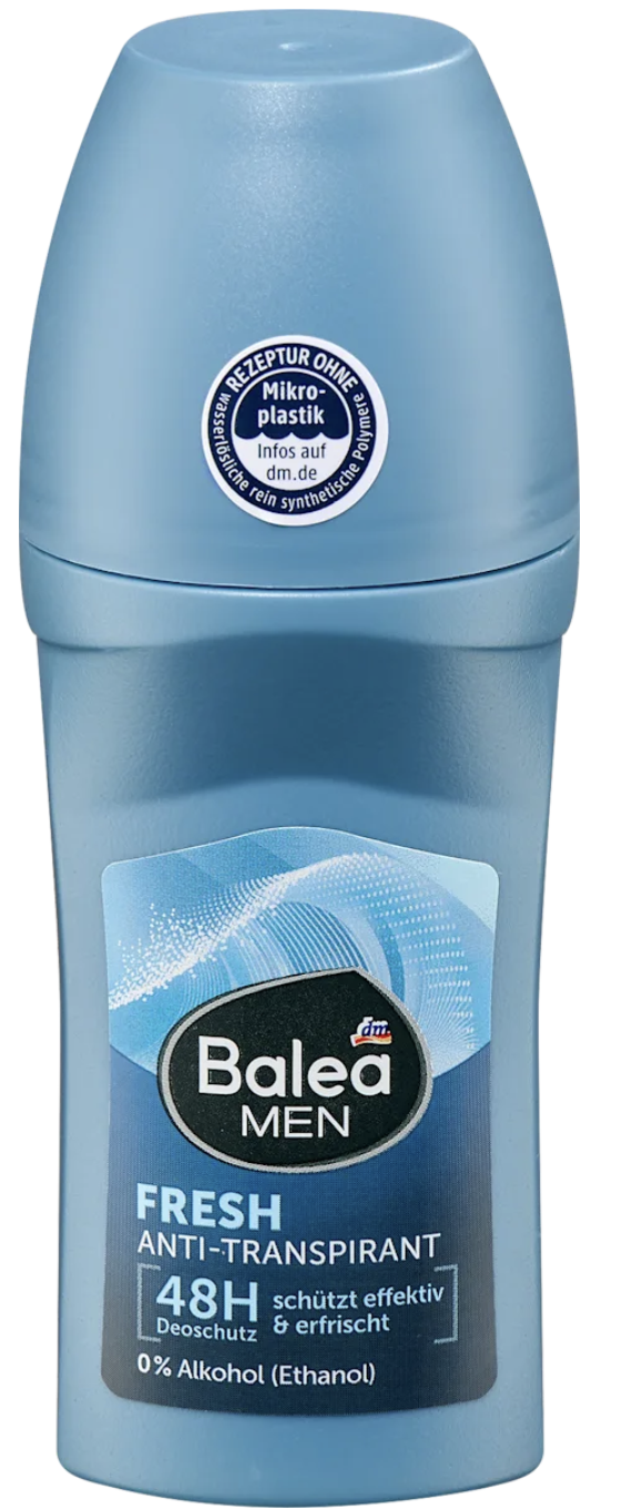 Дезодорант кульковий чоловічий Balea Fresh 50 мл (4066447750638)