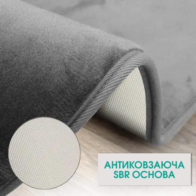 Набір килимків для ванної та туалету Decor Comfort антиковзний з ефектом пам'яті 3 шт. Рожевий (7802515) - фото 7