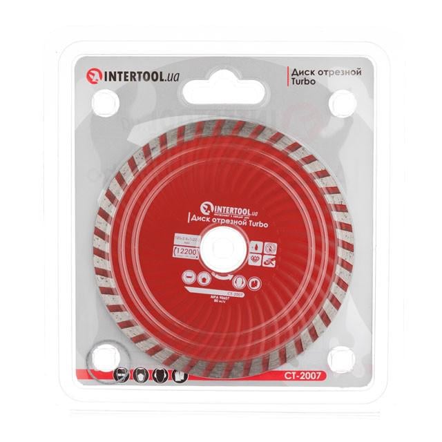 Диск отрезной по камню Intertool CT-2007 TURBO алмазный 125 мм 22-24% (9757487) - фото 2