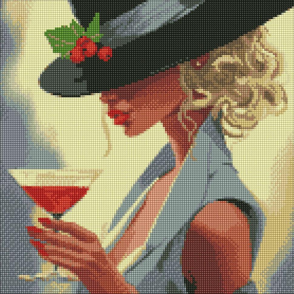 Алмазная мозаика Идейка Космополитен 40x40 см (AMO7614)